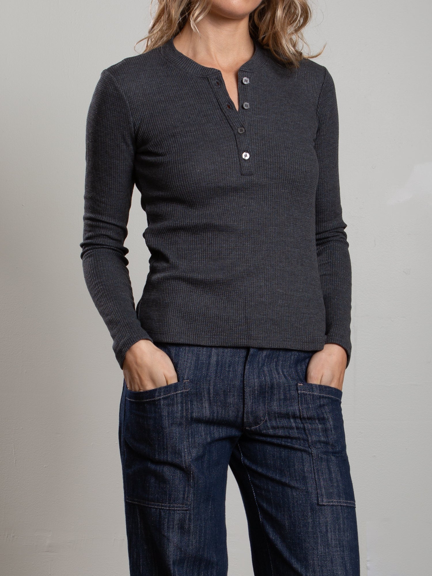Jude Henley in Thermal - Dark Heather Grey *Final Sale* – Pharaoh