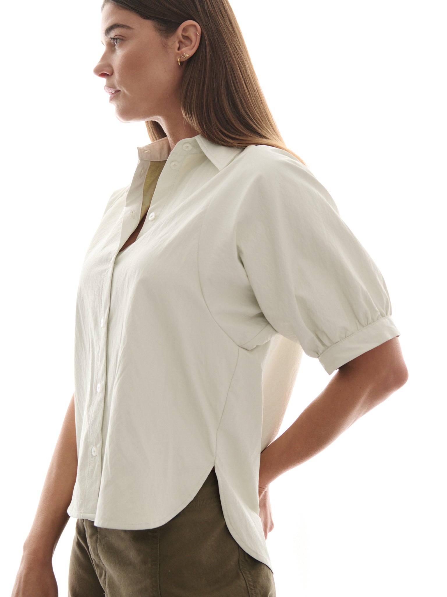 Claude Shirt in Faux Leather