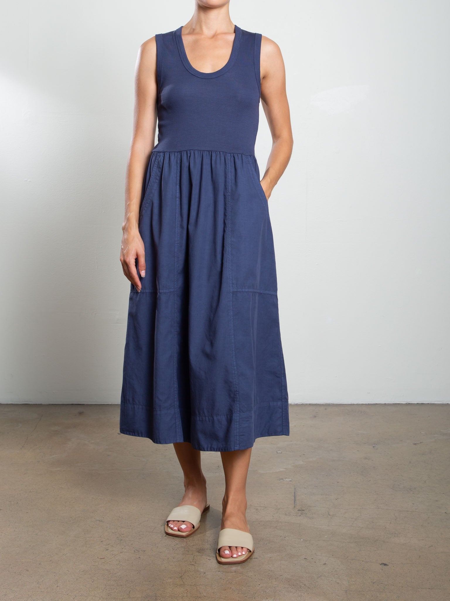 Jaclyn Dress in Paperweight Cotton