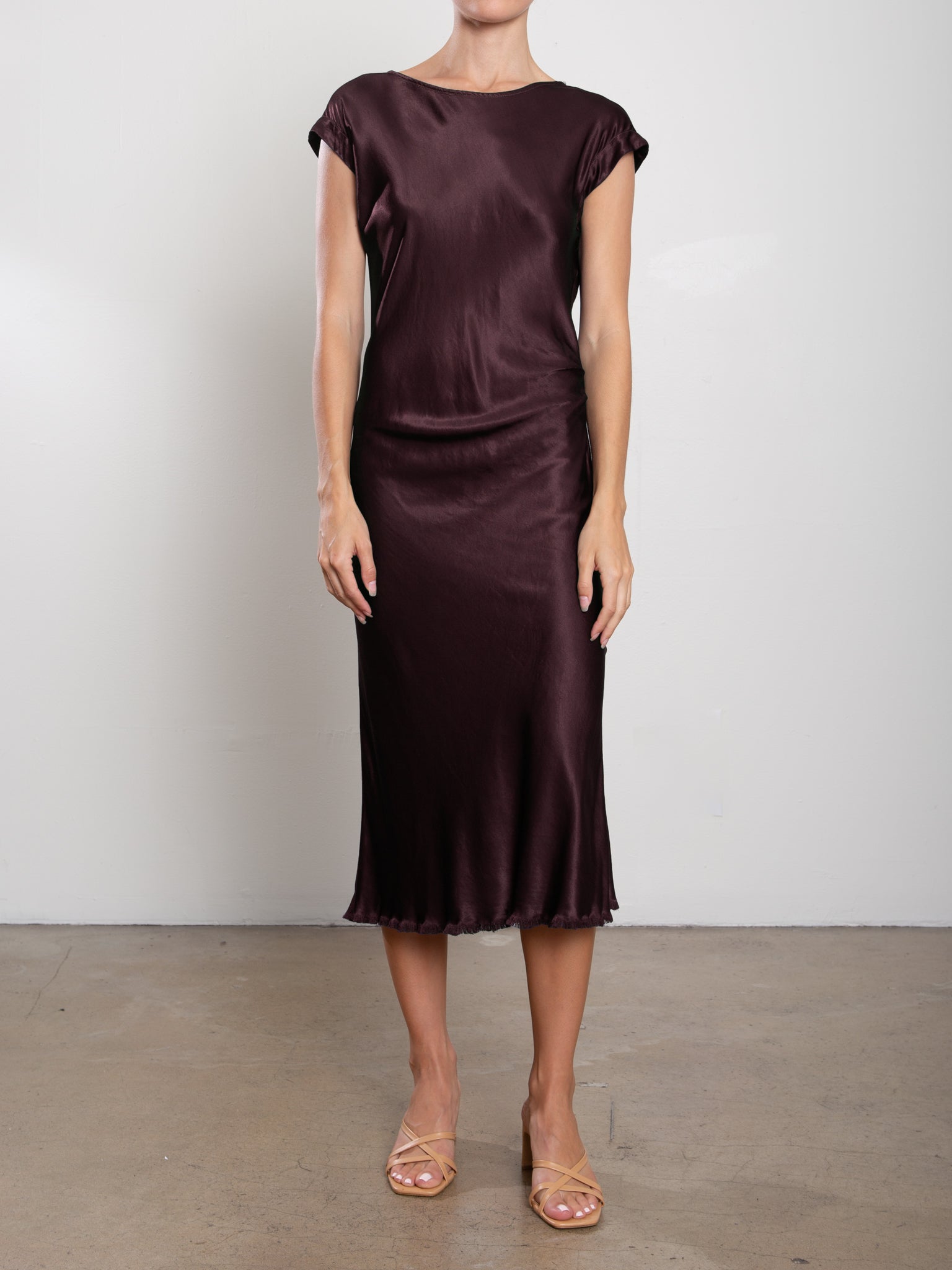 Neve Dress in Vintage Satin