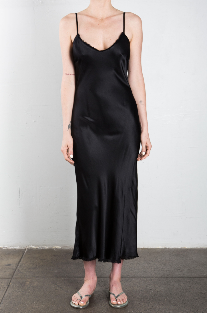 Farrah Slip Dress in Vintage Satin