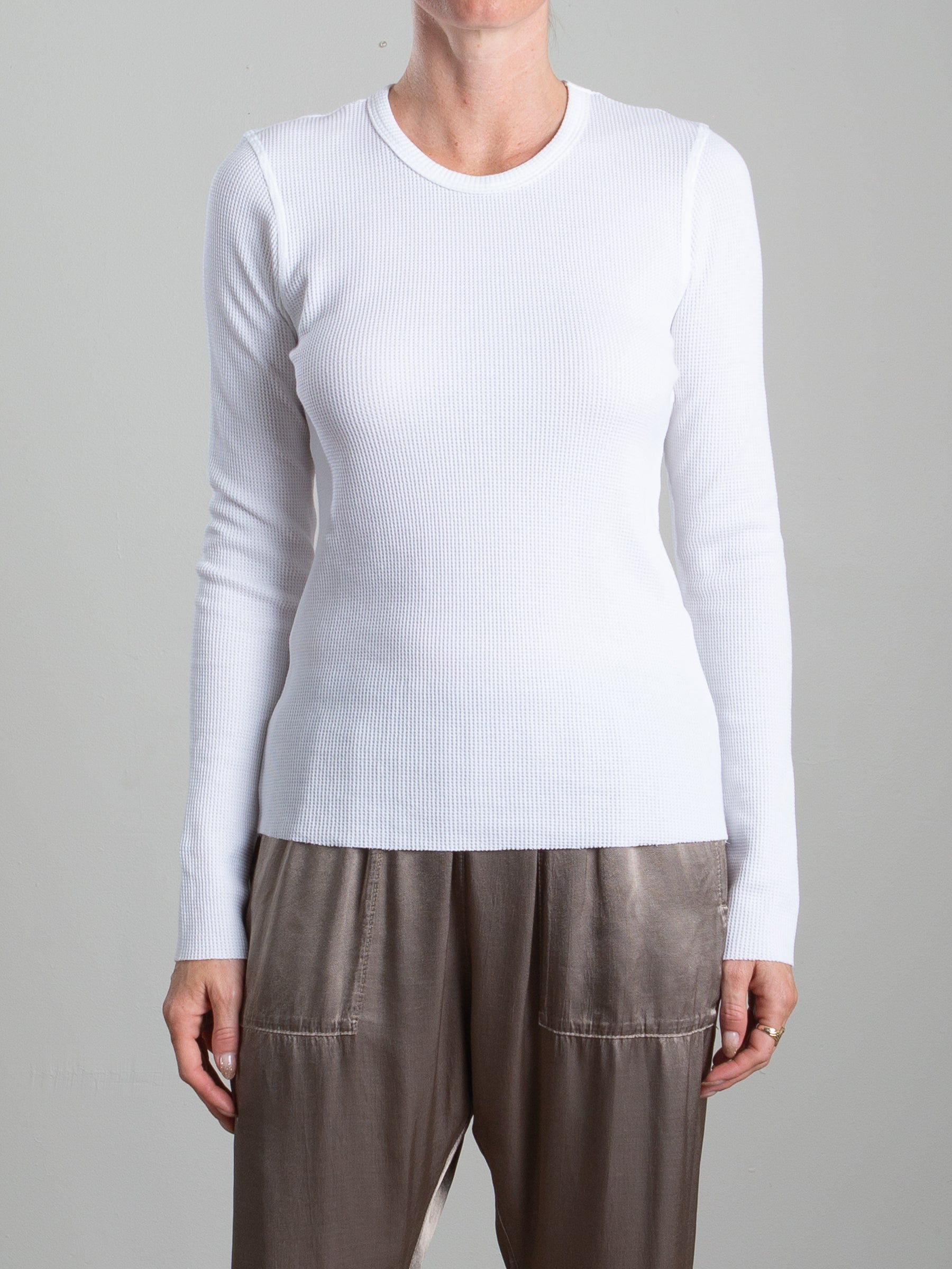 Jimmy Long-Sleeve Tee in Thermal - White – Pharaoh Collection
