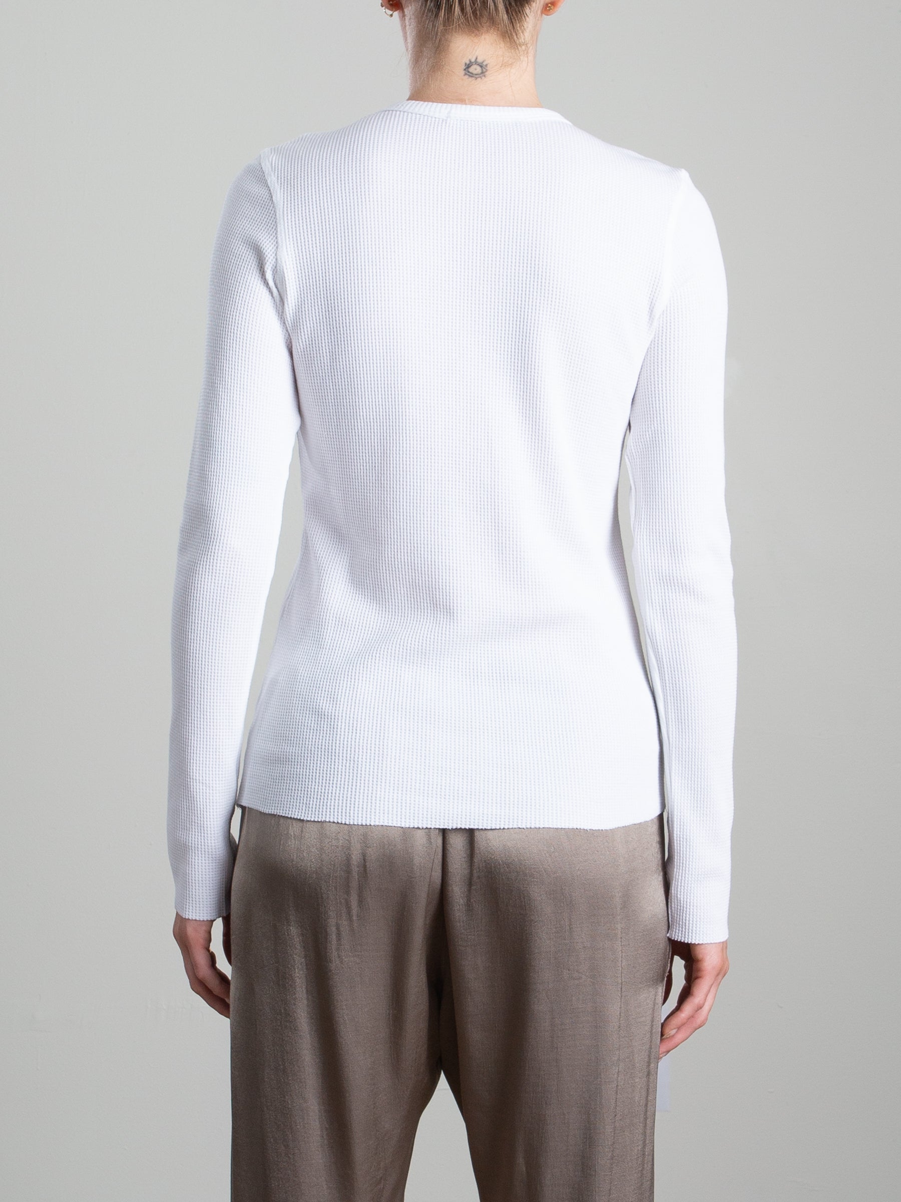Jimmy Long-Sleeve Tee in Thermal - White – Pharaoh Collection