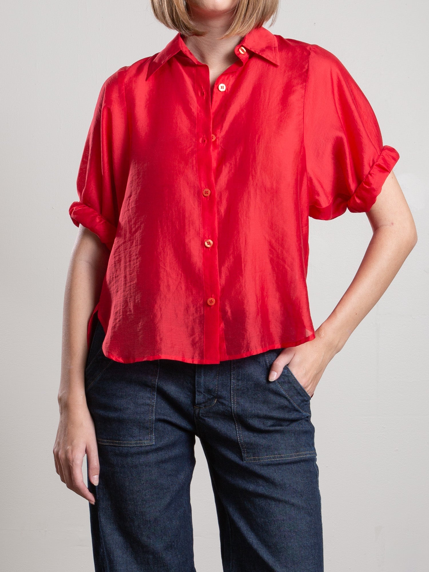 cherry red dress shirt NEW Society of Threads MEN'S DRESS SHIRT cherry red 17-17 1/2 34/35 XL RET60 NWT