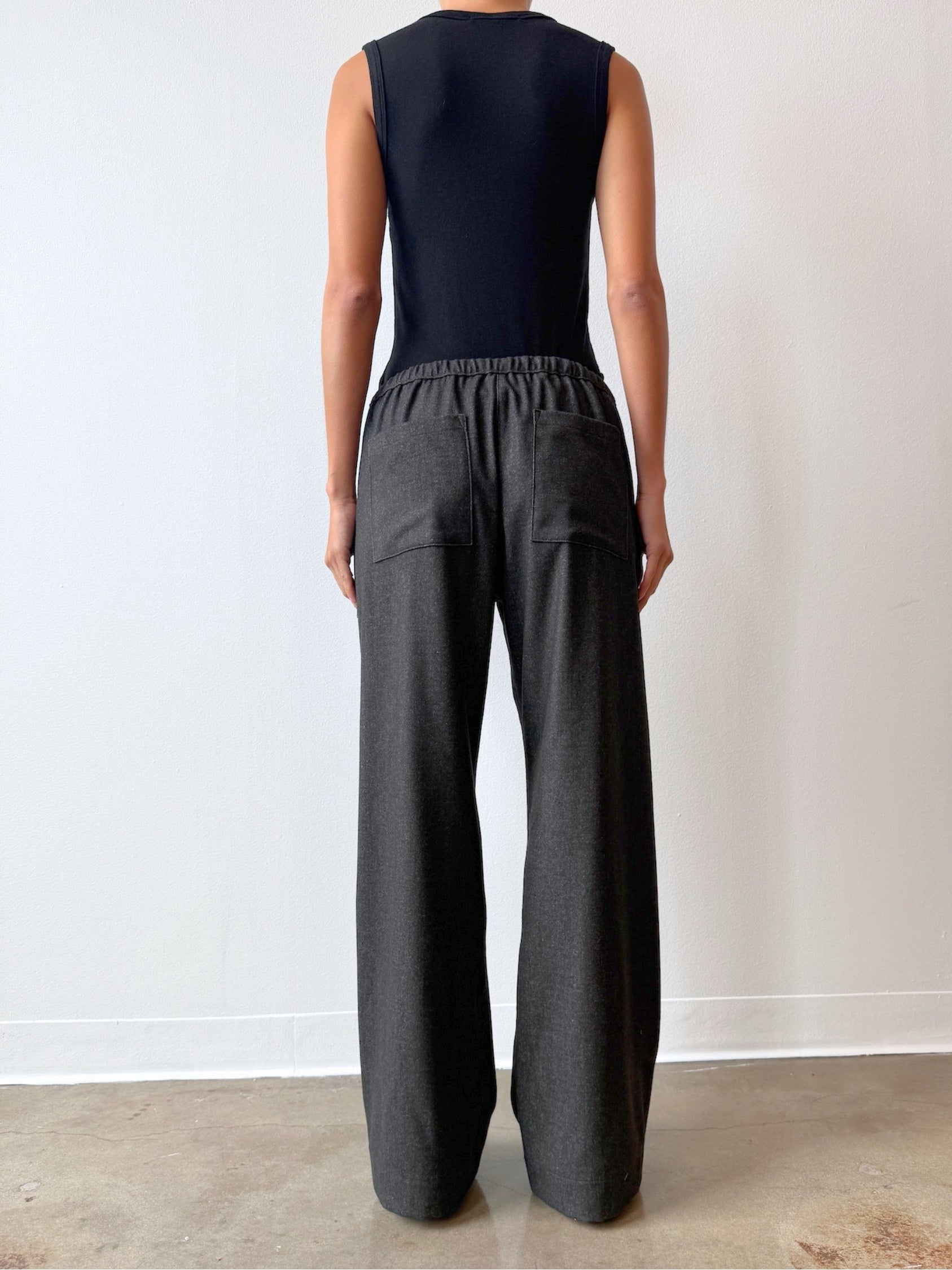 Casey Pant in Cambridge Flannel - Charcoal – Pharaoh Collection