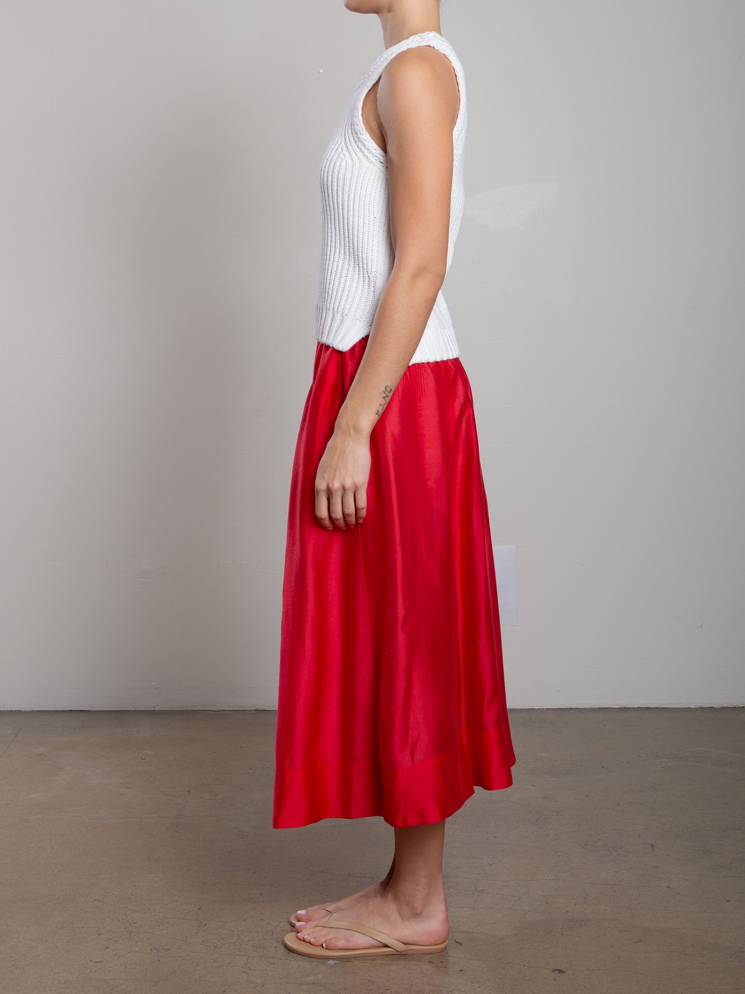 Claudia Skirt in Gossamer - Cherry – Pharaoh Collection