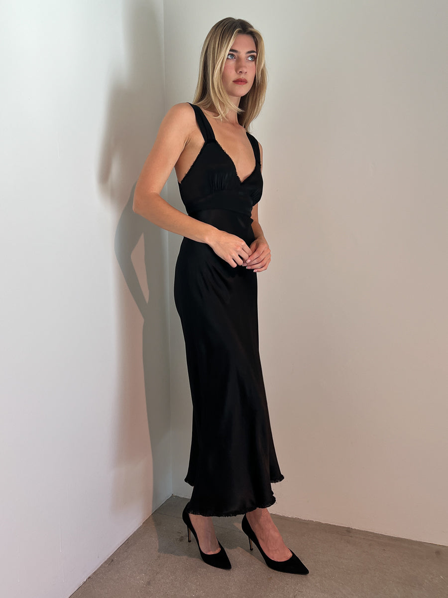 Colette Dress in Vintage Satin